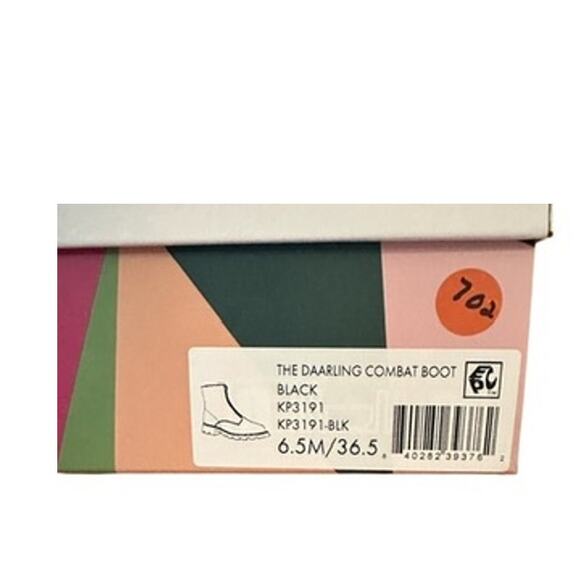 Katy Perry The Daarling Black Goth Grunge Combat Boots Zip Women’s Size 6.5M - Picture 9 of 10